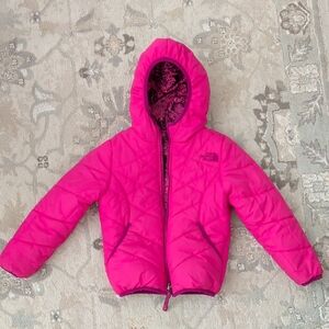 The North Face Reversible Pink And Butterfly Puffer Jacket